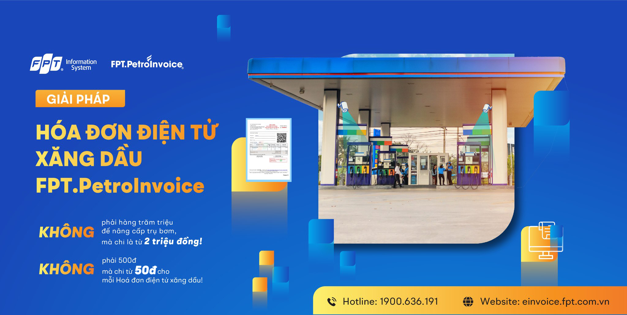 Hóa đơn điện tử FPTeInvoice xăng dầu