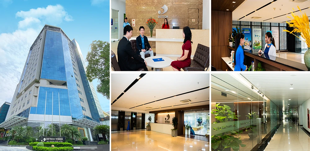 làm việc tại co-working space Vina Office